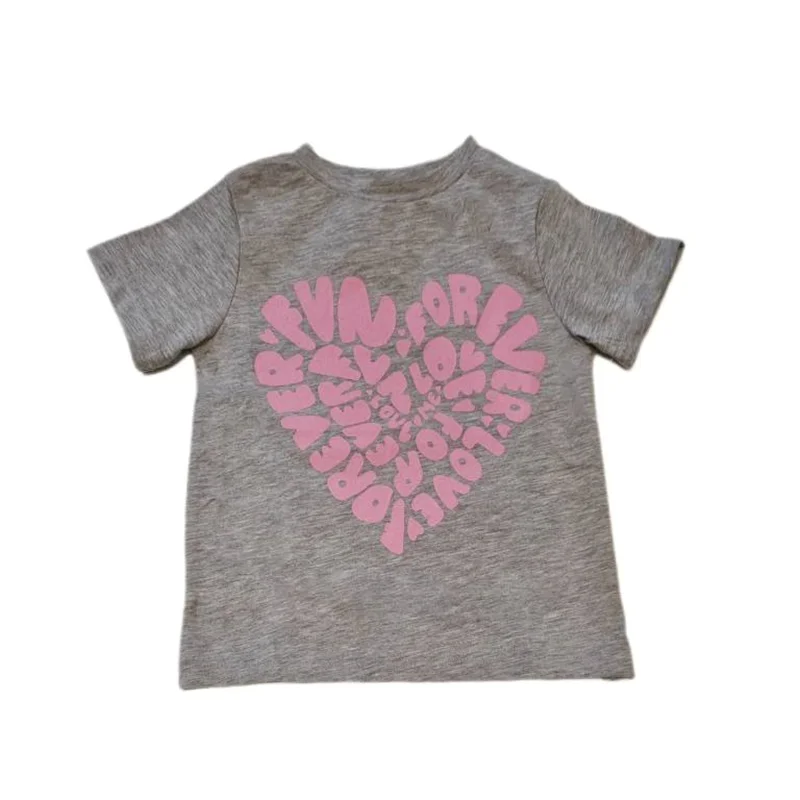 تیشرت تابستانی طرح حروف قلبی