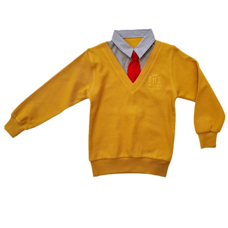 پلیور پسرانه مدل دو یقه کراواتی