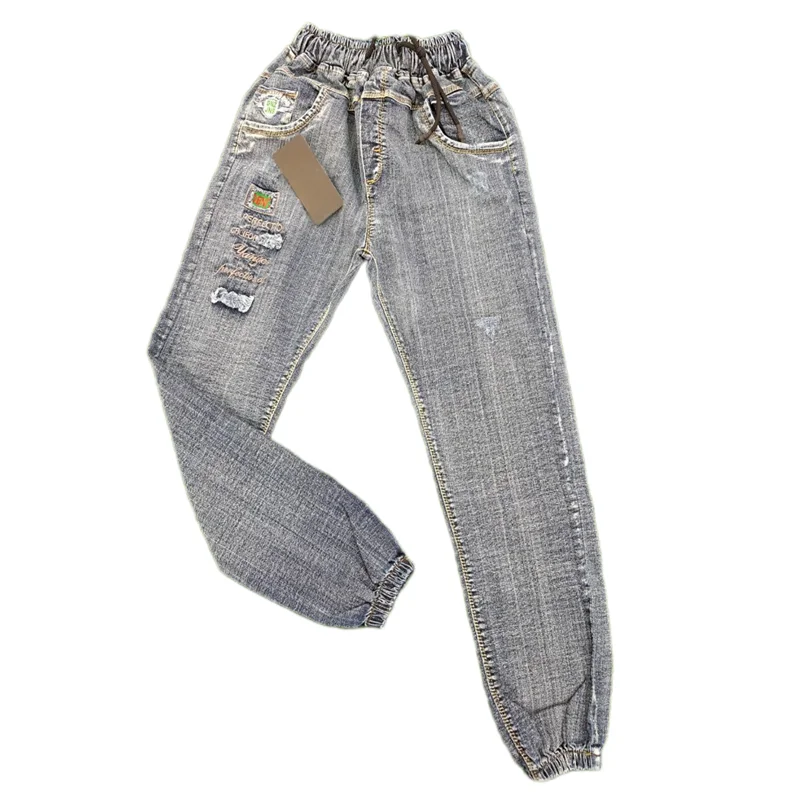 شلوار جین اسلش مدل گلدوزی