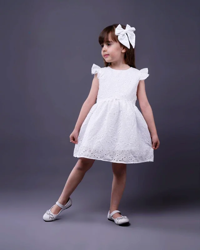 پیراهن خامه دوزی آستین کوتاه مدل ماه نیلا