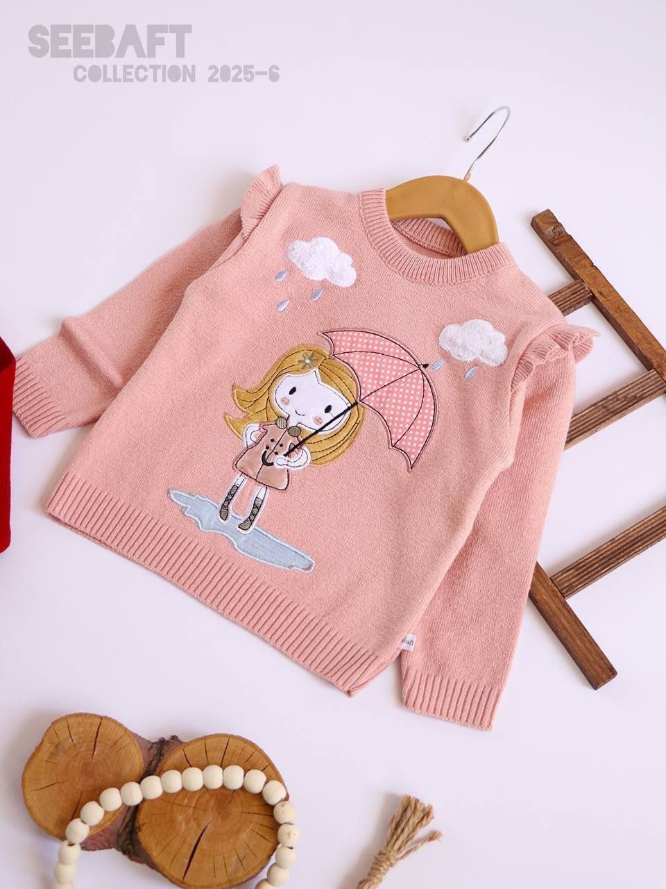 بلوز بافت دخترانه مدل باران