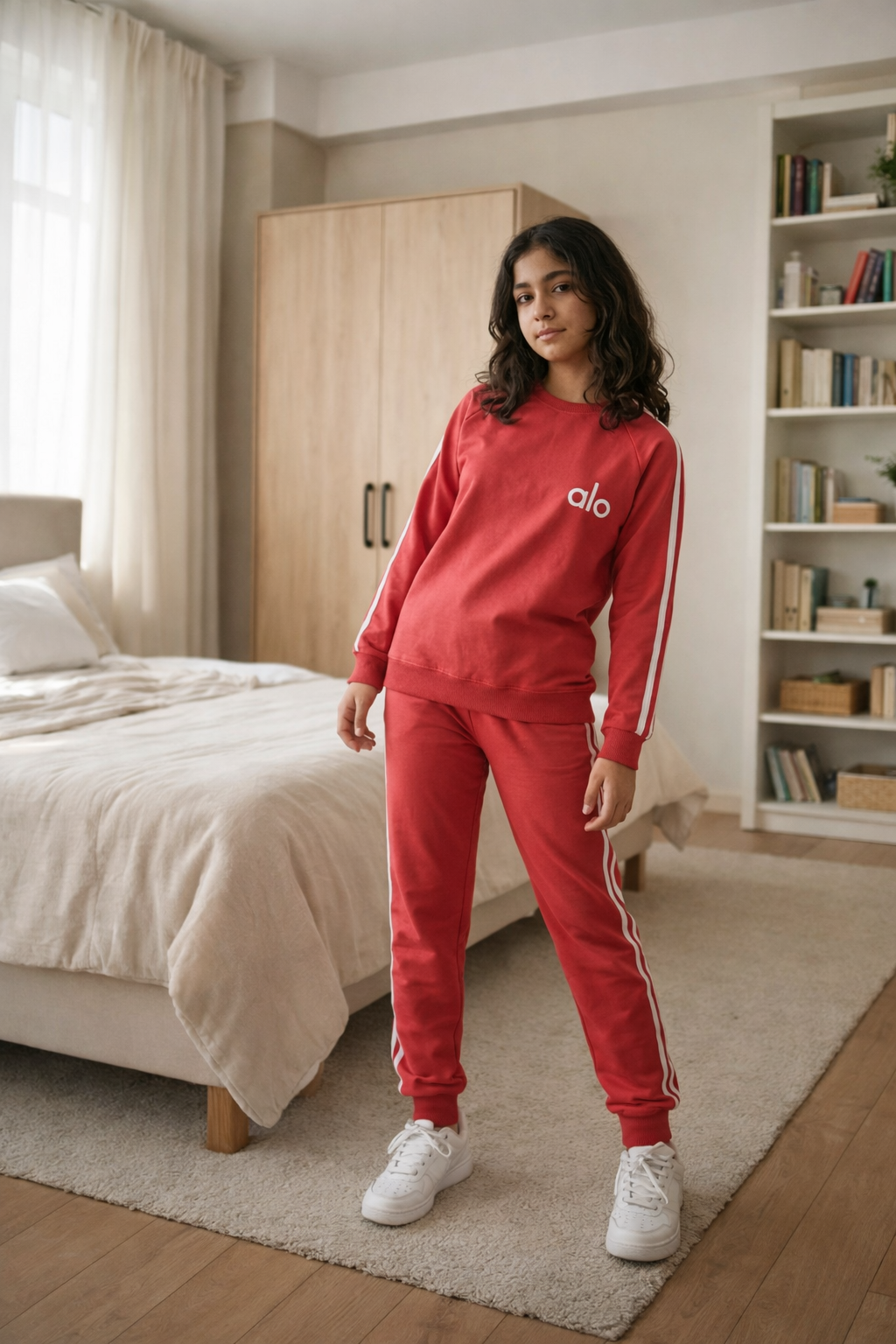 ست بلوز و شلوار دخترانه طرح alo